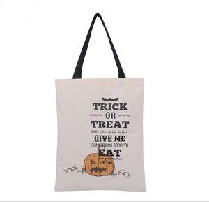 2017 new Christmas Halloween Party Decoration gift candy bag umpkin Devil Spider Large Cotton Canvas Hand Bags kids candy Sack Bags