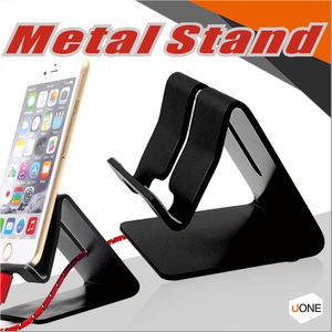 Universell mobiltelefonstativ Aluminium Metal Phone Holder Stander för iPhone Samsung Tablet PC Desk Telefonhållare Stand för smartphones