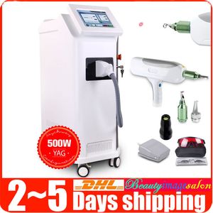 Luce target rossa da pavimento 500W Q Switched ND Yag Laser Tattoo Removal Spots Removal Beauty Machine Salon