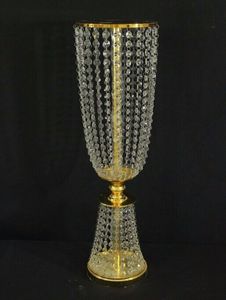 Best-selling gold iron Wedding flower stand Centerpiece Vase