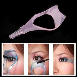 Wimpernzange Wimpernwerkzeug 3 in 1 Makeup Mascara Shield Guard Curler Applicator Comb Guide r8 #R489