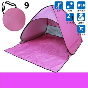 13 Style utomhus tält campingskydd för 2-3 personer UV-skyddstält diagonal stag typ 10 datorer DHL snabb frakt