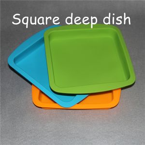 factory price deep dish square pan 8 5 friendly non stick silicone container concentrate oil bho silicone tray