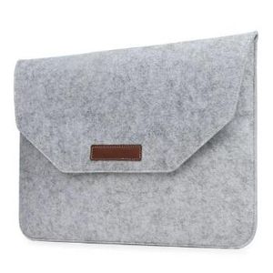 Premium Felt skyddande ärmväska Väska Travelagring Handväska för bärbar dator MacBook Power Adapter Air Pro Retina 12 13 15 tum Business Casual Style