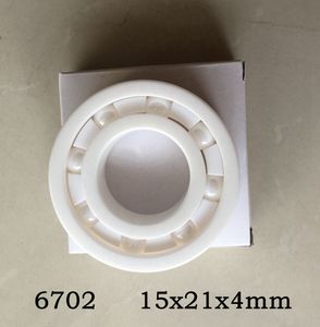 10 pezzi 6702 cuscinetti a sfera in ceramica completa 15x21x4 mm Cuscinetti Zirconia ZrO2 15*21*4mm