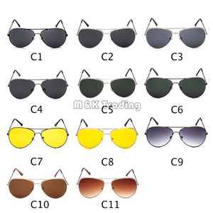 Hurtownie Okulary przeciwsłoneczne Metalowe Klasyczne Pilot Okulary przeciwsłoneczne dla mężczyzn i kobiet Night Vision Goggles