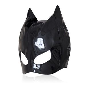 Bondage US New Sexy Woman Pussy Cat Mask Hood Fetish Costume Party Roleplay GIMP Sex Games Toy #R172