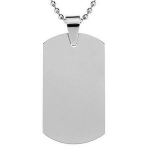 Stal nierdzewna Pet Dog Tag Wisiorek Mężczyźni Kids Naszyjnik Wisiorki Biżuteria Usa Naszyjniki Pet Puppy Cat Tag ID Card