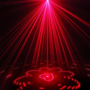 Proiettore a LED con luce laser da palco rossa e verde a 40 effetti, con telecomando, lampada da discoteca per feste KTV, luce notturna