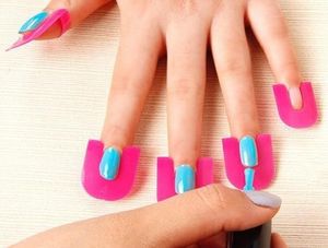 26 ADET Seti Manikür Parmak Nail Art Kılıf Tasarım İpuçları Kapak Lehçe Kalkanı Koruyucu Aracı XB1