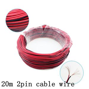 2Pin Led удлинительный кабель провод красный черный 12 В 24 В для светодиодные полосы 3528 5050 5630 5730 2 Pin DC электронный шнур