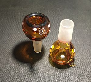 Glass Bowl Herb Dry Oil Burner Hookahs for Pyrex Smoking Tools Accessories water Bongs with 14mm 18mm Male Joint