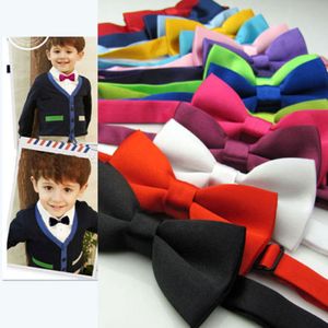 Pojke slips för barn kläder justerbar slips mode barn söt båge knut och justerbar ny baby kids neck tie bow