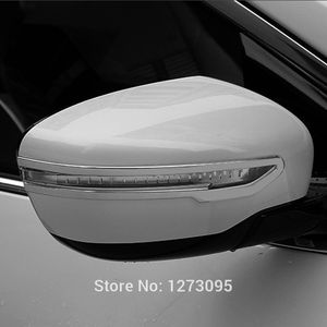 For 2014 2015 Nissan X-Trail X Trail XTrail Rogue T32 Chrome Mirror Cover Trim Side Door Rear View Mirror Decoration Strip 2pcs