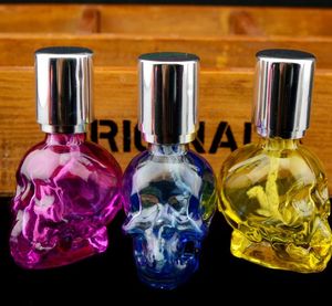 Personality skulls colorful alcohol lights , Wholesale Glass bongs Oil Burner Glass Pipes Water Pipe Oil Rigs Smoking Free Shipping
