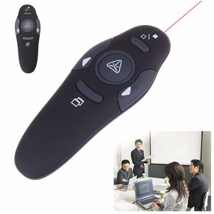 mit Kleinkasten 2,4 GHz 2,4 GHz Wireless USB PowerPoint Presenter Fernbedienung mit rotem Laserstift RF Pointer Pen Seite nach oben/unten Großhandel