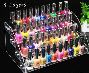 4 Lagen Multifunctionele Make-up Cosmetische Display Stand Clear Acrylic Organizer Mac Lipstick Sieraden Display Houder Lipstick Nagellak Rack
