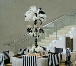 Decorazione da tavolo di buona qualità, vaso da fiori sul retro, centrotavola alto per vasi da fiori per la decorazione del palco di nozze