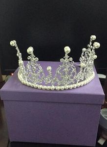 Acessórios de cabelos de casamento de flor de pérola de cristal acessórios nupcial headband tiara headwear pérolas de prata headbands