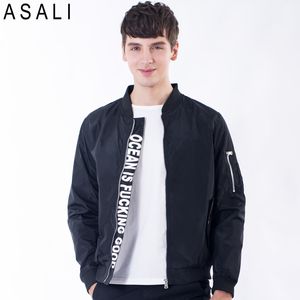 Wholesale- Jacket Men's Overcoat Casual Bomber Jackets Men Outwear Windproof Waterproof Thin Coat Jaqueta Masculina Clothing Army S-4XL J35