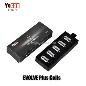 100% original Yocan Evolve Plus Evolve-D Regen Cabezal de bobina de repuesto QDC QTC Quatz Dual Triple Atomizer Core Ceramic Donut Coils para kit de vaporizador