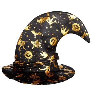 ハロウィーンコスチュームウィザードウィザードキャップパーティー装飾邪悪な帽子パーティーコスプレダンスクラブバーパフォーマンスプロップハット