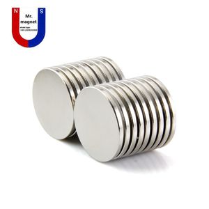 Toptan 20 adet Süper Güçlü Magnet 252 N35 Kalıcı Nadir Toprak Magnet 25mm x 2mm Sanayi Neodimyum Magnet D252mm