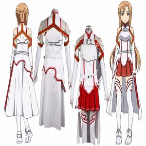 TOP Sale Anime Highest Quality Sword Art Online Asuna Yuuki 1rd Cosplay Costume Christmas Pretty Full Suit