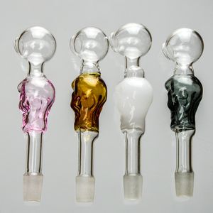 3 Inch Mini Skull Glass Smoking Pipes Oil Burner Concentrate Hand Pipe 10mm Male Joint Portable Vapor Oil Dab Rigs Smoking Accessories SW05