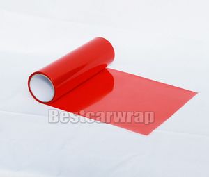 2 roll / lotes de farinha de farol vermelho Torno de tonalidade / moto traseira lâmpada de lâmpada de lâmpada folha de tingimento de tampa de adesivos Tamanho da folha 0,3x10m / roll