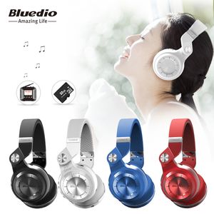 Bluedio T2 + (Turbine 2 Plus) складные Bluetooth-наушники Bluetooth 4.1 гарнитура поддержка SD-карты и FM-радио с подарочной коробкой для звонков / музыки на Распродаже