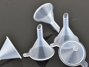 MIni Funnel profumo strumento di imballaggio imbuto riconfezionamento cosmetici imbuto trasparente PP imbuto in plastica regalo trasporto di goccia