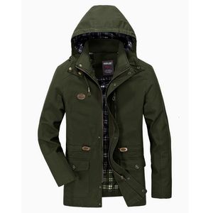 Men's Jackets Winter Autumn Fall-2021 Hooded Casual Bomber Jacket Long Sleeve Outdoors Coat Windbreaker 4 Color M-4XL