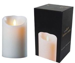 6pcs/lot, Luminara Remote Ready 3.5" x 5" Ivory Wax Flameless Moving Wick LED Candle with Timer over 500 hours