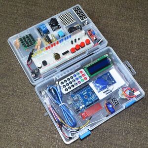Ingrosso Commercio all'ingrosso- nuovo kit di avviamento RFID per Arduino Uno R3 Versione aggiornata Suite di apprendimento con scatola al minuto