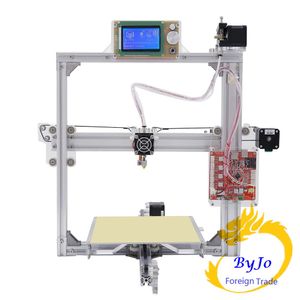 Nuova stampante 3D desktop di aggiornamento Prusa i5 Dimensioni di stampa massime 220 * 270 * 220 mm Cornice in alluminio Grande LCD 16G TF Card per regalo Filamento opzionale