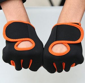 Ride wear Sportswear Fingerless Riding Glove Gear Finger Protective Racing Cycling Sport Gloves Gear gym fitness weight lifting gloves