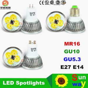 50% VENDA OFF + 9W 12W 15W LED Spot Bulbs Light E27 E26 B22 MR16 Gu10 LED Luzes Dimmable Lâmpada AC 110-240V 12V