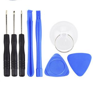 8-in-1-Reparatur-Hebel-Set, Öffnungswerkzeuge mit 5-Punkt-Stern-Pentalobe-Torx-Schraubendreher für iPhone 4, 6, 7 Plus