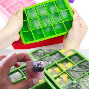 Silicone Mold Tool Jelly Maker Large Ice Cube Ice Tray Pudding Mould 15-Cavity H2010219