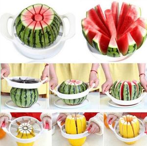 Neue große Wassermelone Cutter Messer Cantaloupe Slicer Corer Splitter Edelstahl Obst Teiler Küche Esszimmer Bar praktische Gadgets Werkzeuge