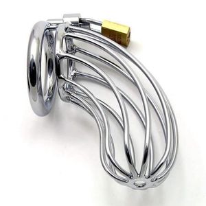 Chastity Devices New CB709 Stainless steel Male Chastity Cage Device Belt Bondage UA1 Best Gift #R172