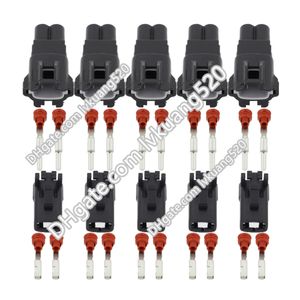 5 Conjuntos de 2 Pin Feminino E Masculino Auto Conector da Fiação Elétrica Harness Fuse Box Com Terminais DJ70219Y-2.2-11 / 21