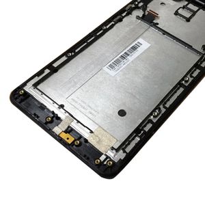 Ny ersättning med ram LCD + Touch Screen Assembly för Asus Zenfone 6 Svart