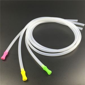85mm silicone tube with plastic Mouth included for Hookah glass water smoking pipes 5mm*7mm outside diameter clear joint