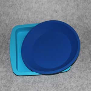 FDA 내열성 실리콘 트레이 깊은 접시 원형 팬 친화적 인 스틱 실리콘 용기 농축 오일 BHO 실리콘 트레이