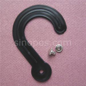 Wholesale head hooks for sale - Group buy Whole Big Plastic Header Hooks mm With Rivets fabric leather swatch sample head hanger giant hanging J hook secured displ241n