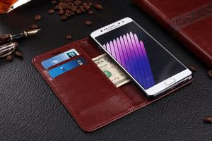 Hot для Samsung Galaxy Note 7 Case Luxury Тонкий Бумажник Обложка ультра-тонкий кожаный чехол для Samsung Galaxy Note 7