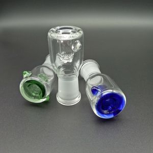 Großhandel 10 mm 14 mm 18,8 mm Glasschale weibliche männliche männliche klare blaugrün mit Bildschirm runden Glasschalen für Ölbohrinseln Glasbongs