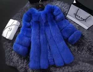 Nowa Moda Futra Zimowa Kurtka Kobieta Fox Fur Coat Dla Kobiet Futra Płaszcze Kobiety Najcieplejsze Panie Płaszcz Darmowa Wysyłka T039